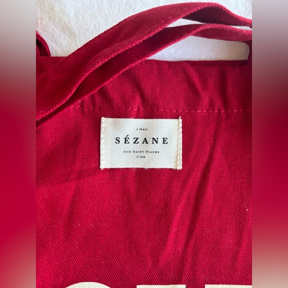 Sézane, Red LOVE Tote Bag. NWT! - Picture 3 of 5